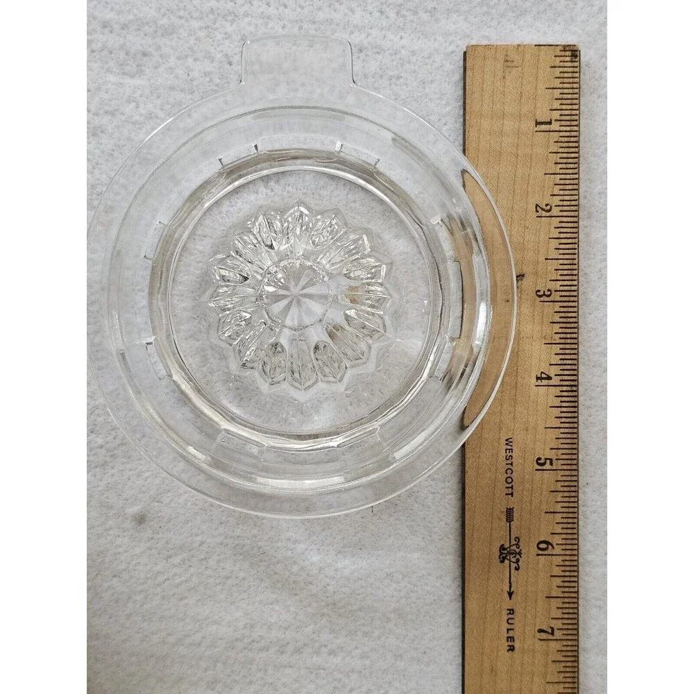 Vintage Clear Glass Lemon Orange Lime Citrus Juicer Squeezer Reamer Kitchenware*